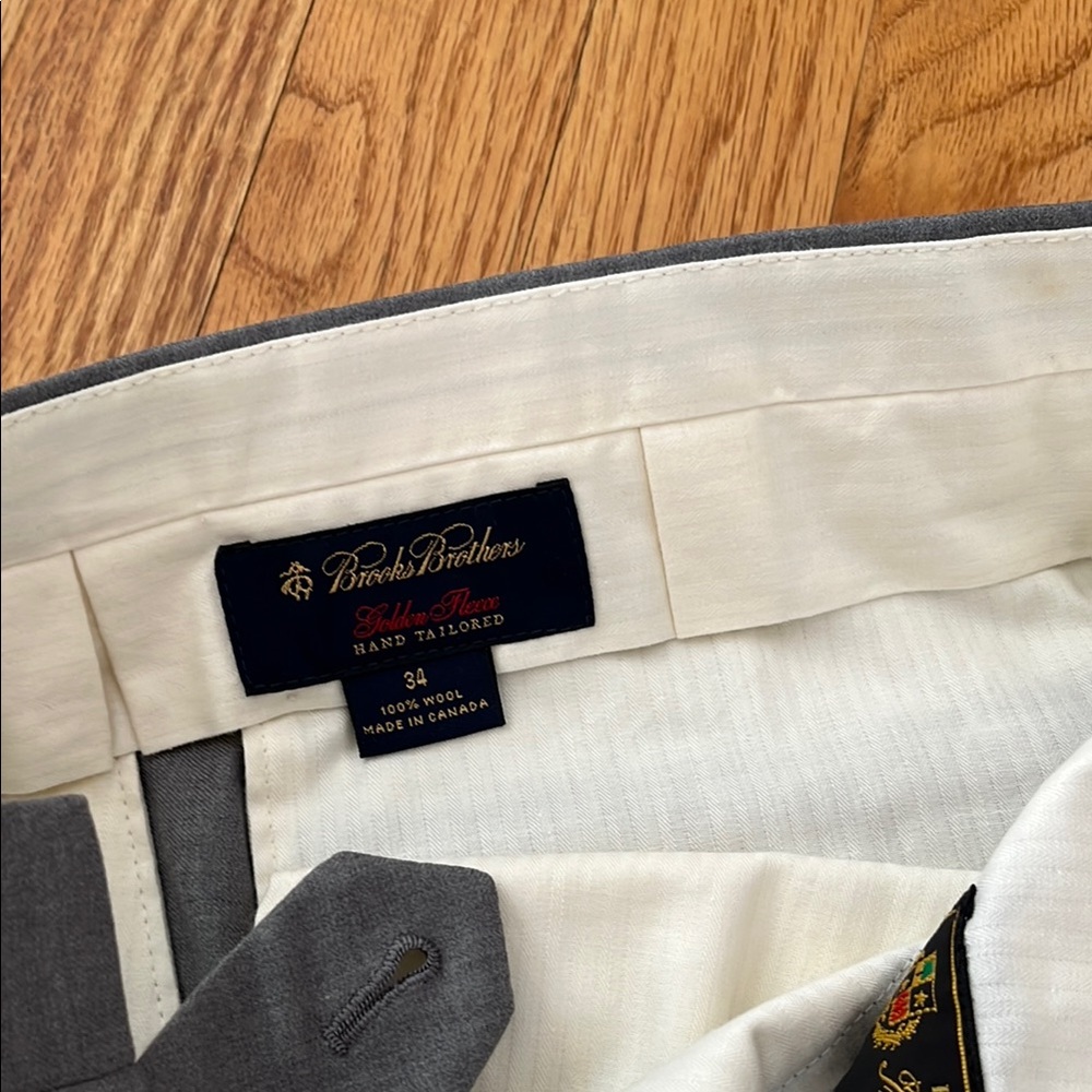 Brooks Brothers Golden Fleece Lora Piano Gray Dress Pants like new condition - Picture 2 of 4